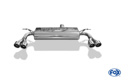 FOX Mercedes A-Klasse W176  4-matic - Brabus Stoßstange Endschalldämpfer quer Ausgang rechts/links - 2x76 Typ 16 rechts/links