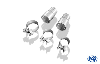 FOX Mercedes A-Klasse W176  4-matic - Brabus Stoßstange Endschalldämpfer quer Ausgang rechts/links - 2x76 Typ 16 rechts/links