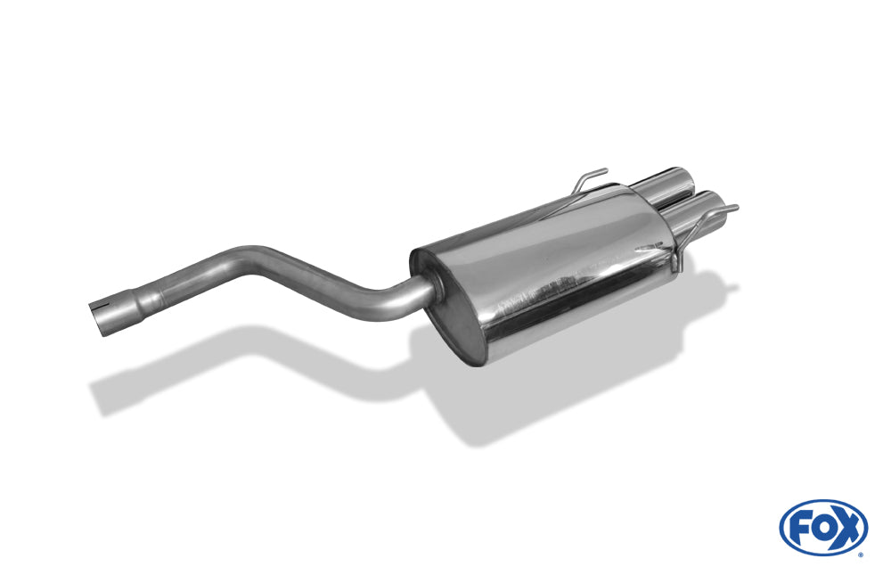 FOX Mercedes C-Klasse W202/ S202 Endschalldämpfer Eingang 61mm - 2x80 Typ 13