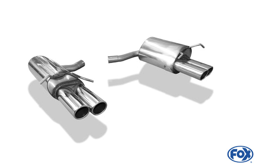 FOX Mercedes C-Klasse 6 Zylinder - W204/S204 Endschalldämpfer rechts/links - 2x80 Typ 16 rechts/links