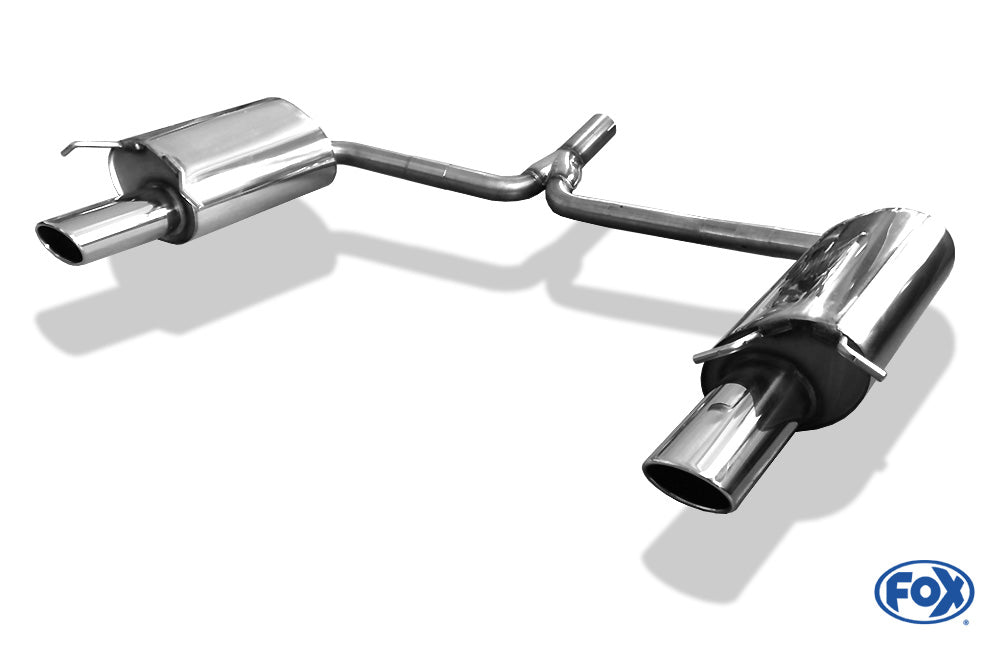 FOX Mercedes C-Klasse 4 Zylinder - W204/S204 Endschalldämpfer rechts/links mit Y-Verbindungsstück - 115x85 Typ 32 rechts/links