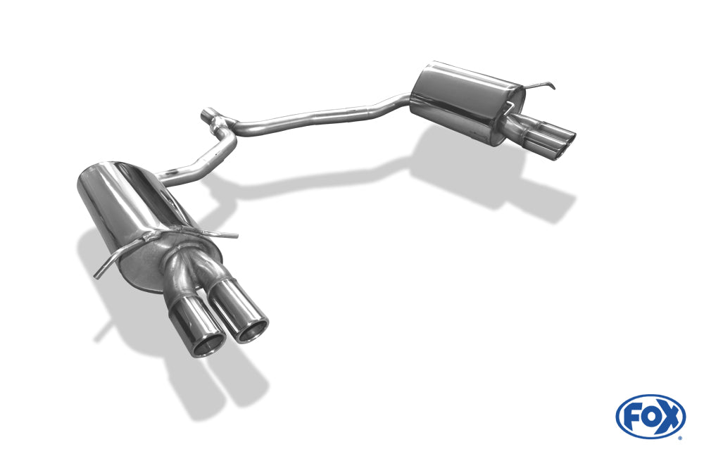 FOX Mercedes C-Klasse 4-Zylinder Coupe C204 Endschalldämpfer rechts/links inkl. Y-Verbindungsrohr - 2x70 Typ 16 rechts/links