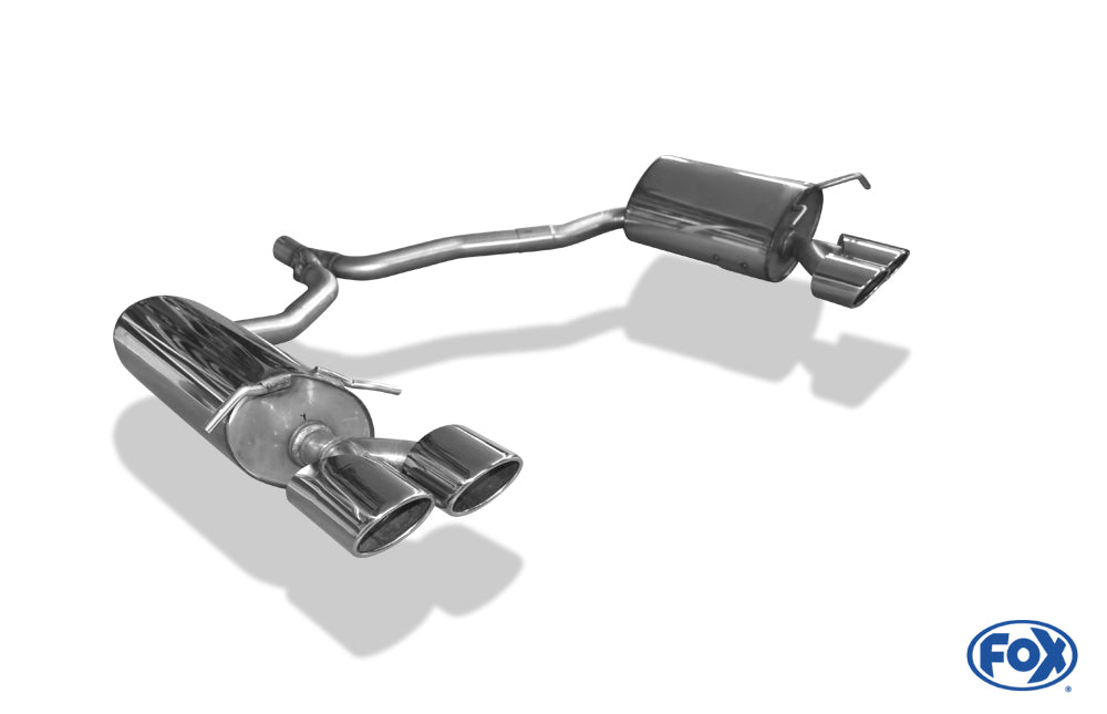 FOX Mercedes C-Klasse 4-Zylinder Coupe C204 Endschalldämpfer rechts/links inkl. Y-Verbindungsrohr - 2x115x85 Typ 32 rechts/links