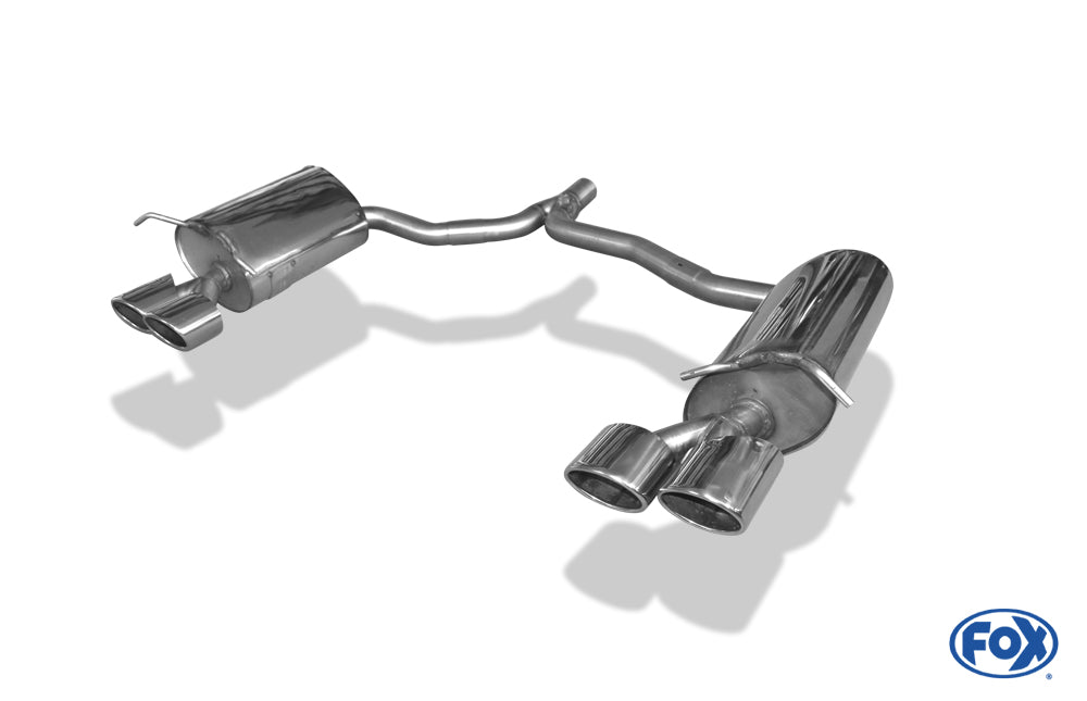 FOX Mercedes C-Klasse 4-Zylinder Coupe C204 Endschalldämpfer rechts/links inkl. Y-Verbindungsrohr - 2x115x85 Typ 32 rechts/links
