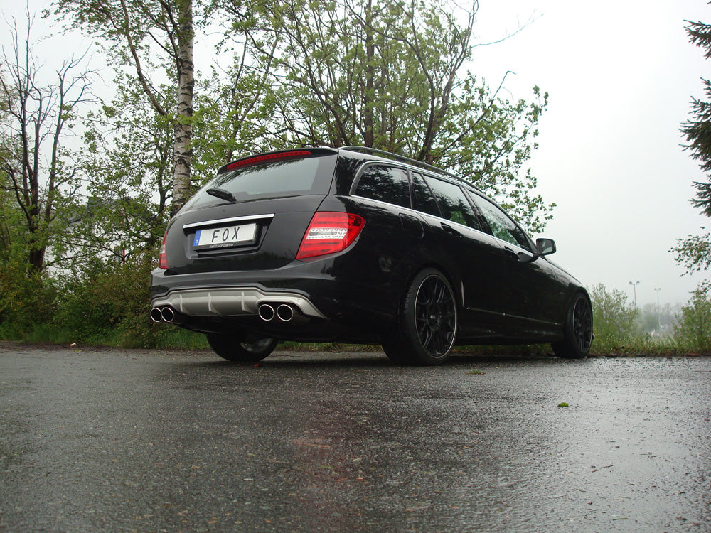 FOX Mercedes C-Klasse 6 Zyl. - W204/S204 AMG-Paket + C63 Einsatz Endschalldämpfer rechts/links - 2x115x85 Typ 32 rechts/links