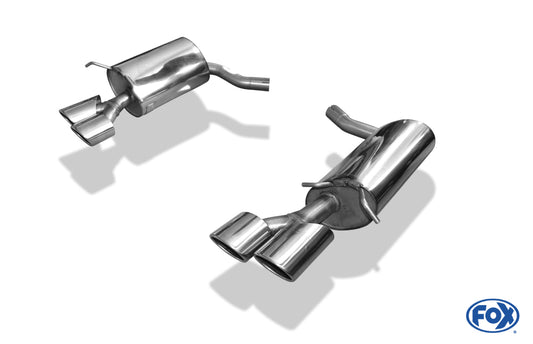 FOX Mercedes C-Klasse 6 Zyl. - W204/S204 AMG-Paket + C63 Einsatz Endschalldämpfer rechts/links - 2x115x85 Typ 32 rechts/links