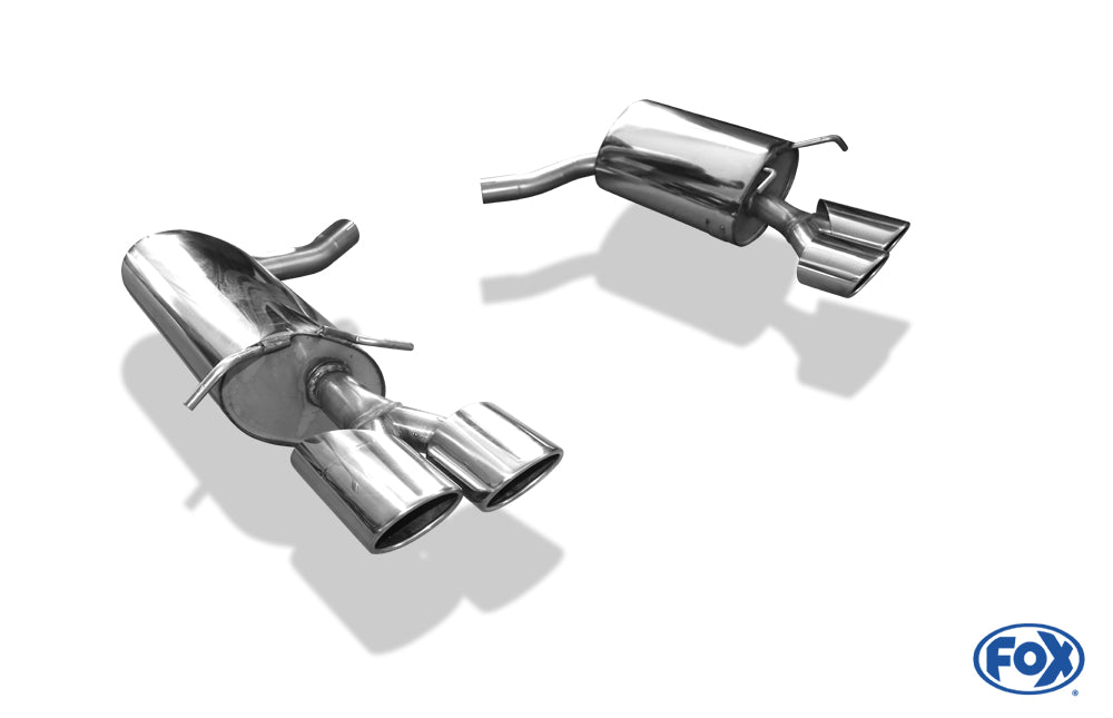 FOX Mercedes C-Klasse 6 Zyl. - W204/S204 AMG-Paket + C63 Einsatz Endschalldämpfer rechts/links - 2x115x85 Typ 32 rechts/links