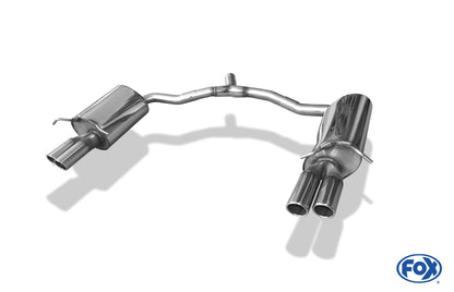 FOX Mercedes E-Klasse Cabrio A207 4 Zylinder Endschalldämpfer rechts/links -  2x70 Typ 16 rechts/links