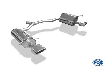 FOX Mercedes E-Klasse Cabrio A207 4 Zylinder Endschalldämpfer rechts/links -145x65  Typ 59 rechts/links