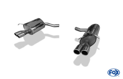 FOX Mercedes E-Klasse Coupe C207 - 6 Zylinder Endschalldämpfer rechts/links - 2x70 Typ 16 rechts/links