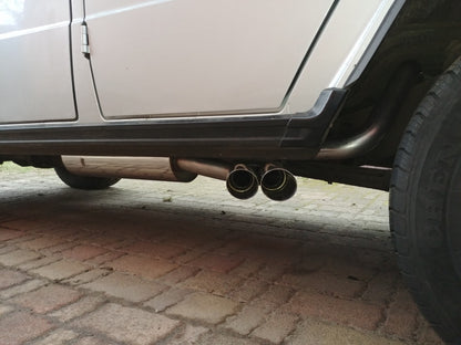 FOX Mercedes G-Klasse - 463 (ohne Trittbrett) Endschalldämpfer Ausgang seitlich - 2x76 Typ 14