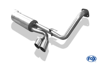 FOX Mercedes G-Klasse - 463 (ohne Trittbrett) Endschalldämpfer Ausgang seitlich - 2x76 Typ 14