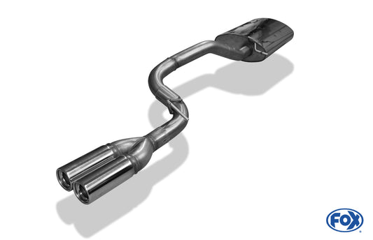 FOX Mercedes M-Klasse Typ W163 - 2,7l CDI Endschalldämpfer (Eingang einflutig) - 2x80 Typ 13