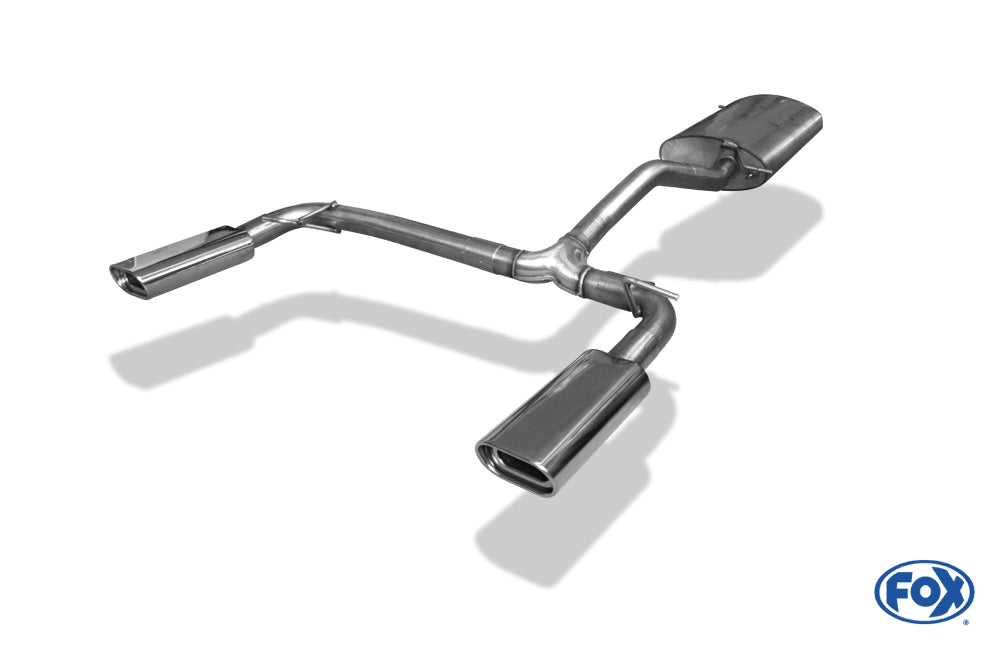 FOX Mercedes M-Klasse Typ W163 Endschalldämpfer Ausgang rechts/links (Eingang zweiflutig) - 135x80 Typ 53 rechts/links
