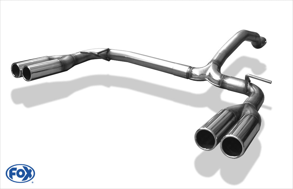 FOX Mercedes M-Klasse W163 Endrohrsystem rechts/links für original Endschalldämpfer - 2x76 Typ 12 rechts/links