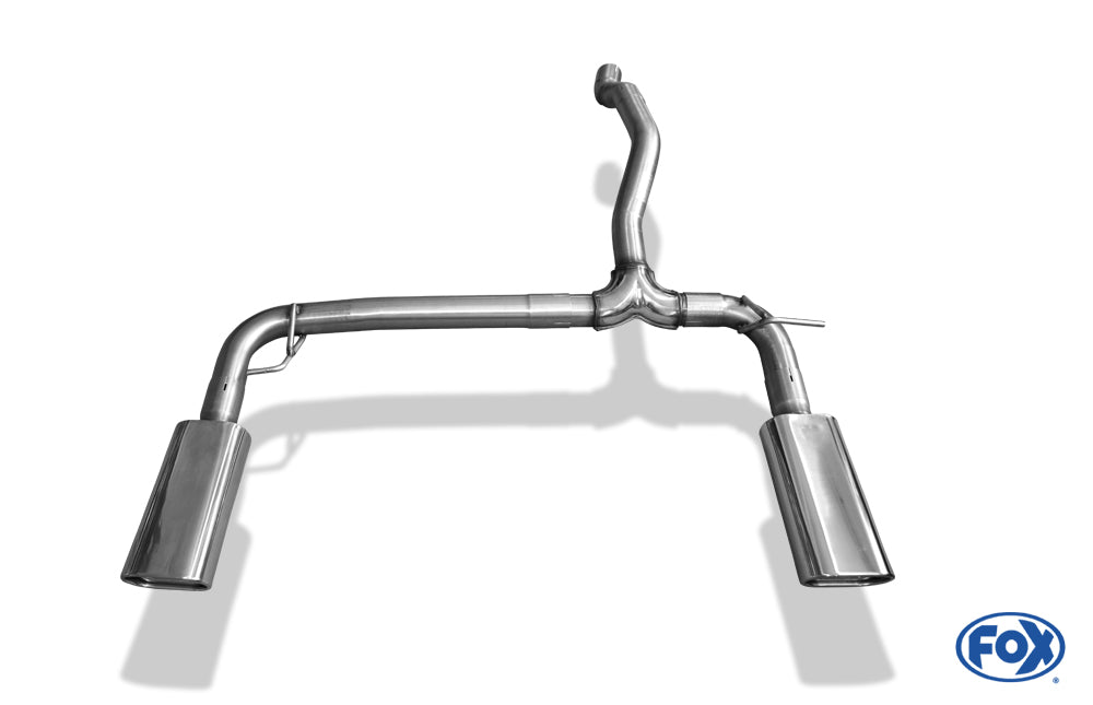 FOX Mercedes M-Klasse W163 Endrohrsystem rechts/links für original Endschalldämpfer - 135x80 Typ 53 rechts/links
