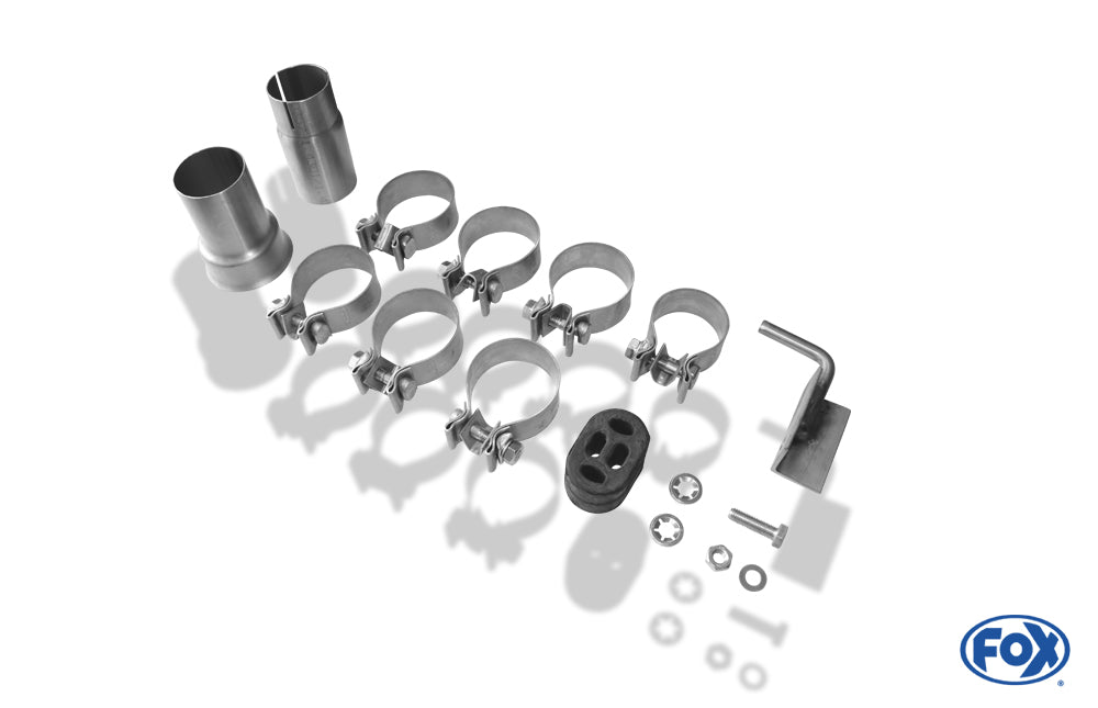 FOX Mercedes M-Klasse W163 Endrohrsystem rechts/links für original Endschalldämpfer - 2x76 Typ 12 rechts/links