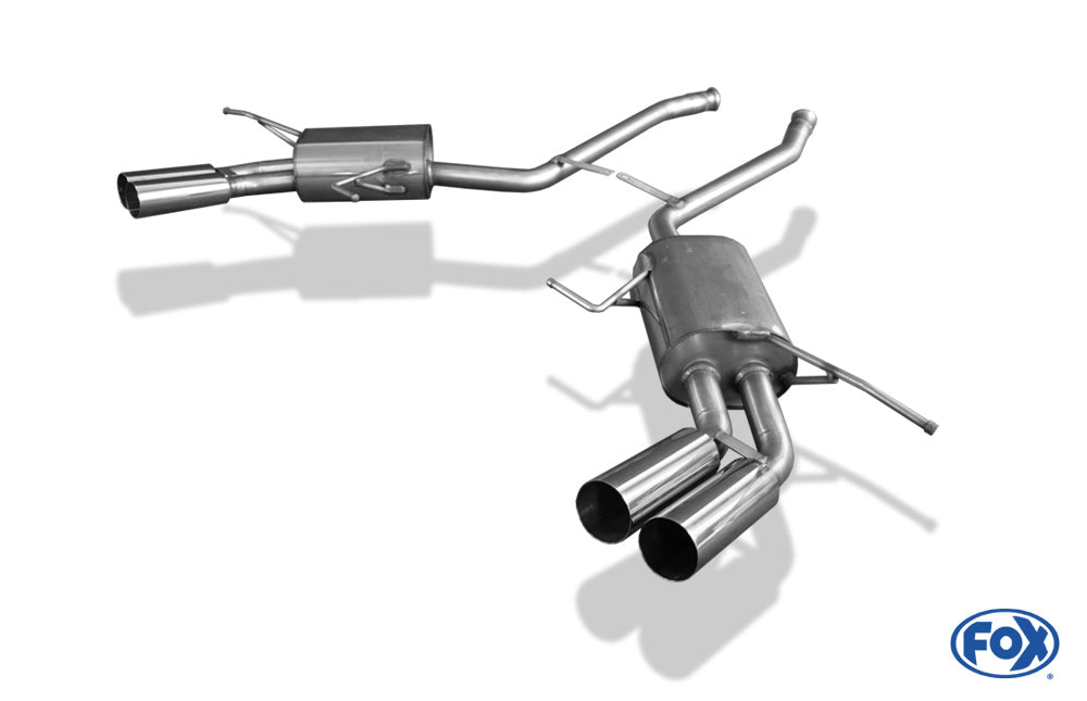 FOX Mercedes M-Klasse Typ W164 Endschalldämpfer rechts/links - 2x76 Typ 10 rechts/links