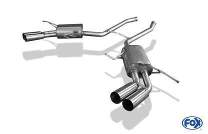 FOX Mercedes M-Klasse Typ W164 Endschalldämpfer rechts/links - 2x76 Typ 10 rechts/links