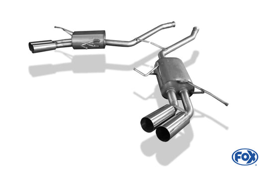 FOX Mercedes M-Klasse Typ W164 Endschalldämpfer rechts/links - 2x76 Typ 10 rechts/links