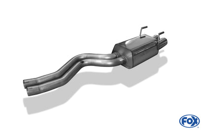 FOX Mercedes S-Klasse W140/ C140 Endschalldämpfer - 2x90 Typ 13