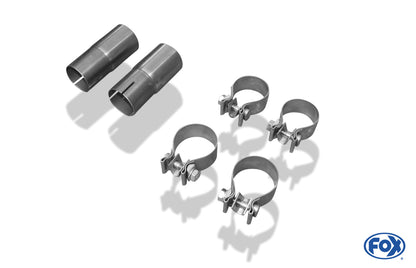 FOX Mercedes S-Klasse W140/ C140 Endschalldämpfer - 2x90 Typ 13