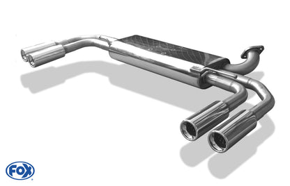 FOX Mercedes Vito/ Viano - W639 (nicht Compact) Endschalldämpfer quer Ausgang rechts/links  - 2x80 Typ 13 rechts/links