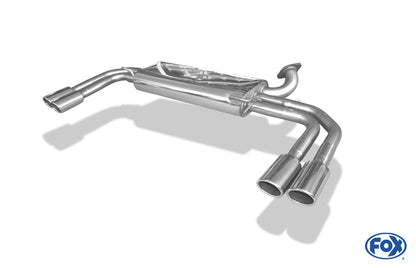 FOX Mercedes Vito/ Viano - W639 (nicht Compact) Endschalldämpfer quer Ausgang rechts/links  - 2x88x74 Typ 32 rechts/links