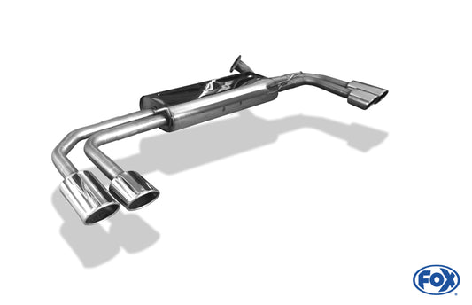 FOX Mercedes Vito/ Viano - W639 (nicht Compact) Endschalldämpfer quer Ausgang rechts/links  - 2x115x85 Typ 32 rechts/links