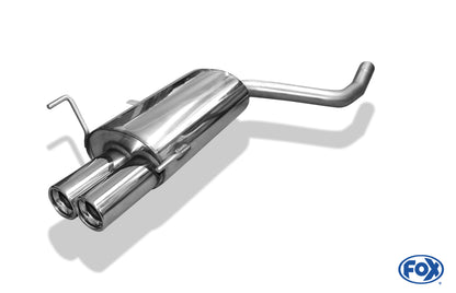 FOX Mercedes CLK Typ 208 Endschalldämpfer  - 2x80 Typ 13
