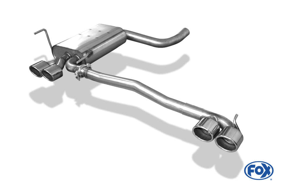 FOX Mercedes CLK Typ 208 Endschalldämpfer Ausgang rechts/links - 2x88x74 Typ 32 rechts/links