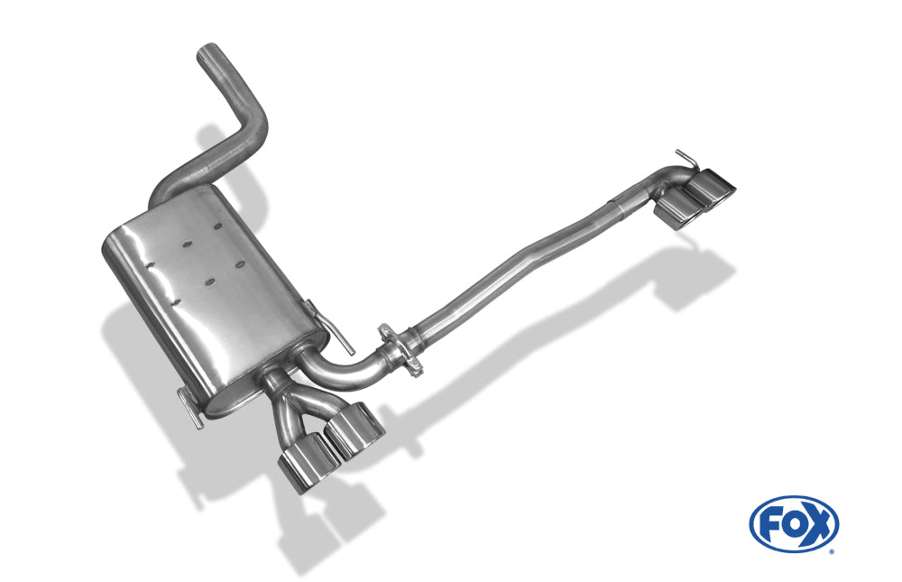 FOX Mercedes CLK Typ 208 Endschalldämpfer Ausgang rechts/links - 2x88x74 Typ 32 rechts/links