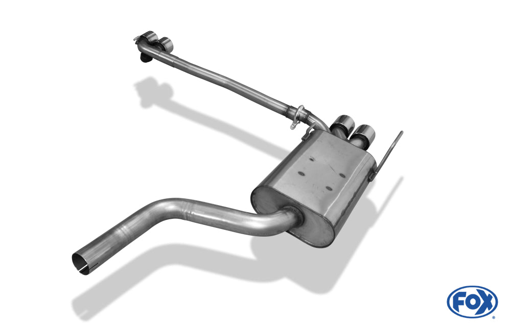 FOX Mercedes CLK Typ 208 Endschalldämpfer Ausgang rechts/links - 2x88x74 Typ 32 rechts/links