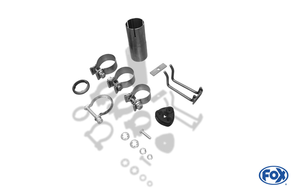 FOX Mercedes CLK Typ 208 Endschalldämpfer Ausgang rechts/links - 2x76 Typ 12 rechts/links