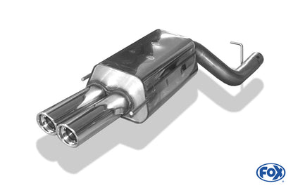 FOX Mercedes CLK Typ 209 Endschalldämpfer einseitig Ø70mm - 2x80 Typ 17