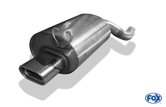 FOX Mercedes SL Typ R129 Endschalldämpfer Ø70mm - 135x80 Typ 53 - Nur für Modelle mit serienmäßiger Steckverbindung! (kein Flansch!)