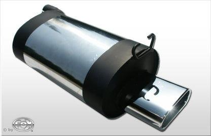 FOX Mercedes SL Typ R129 Endschalldämpfer Ø70mm - 160x80 Typ 53 - Nur für Modelle mit serienmäßiger Steckverbindung! (kein Flansch!)