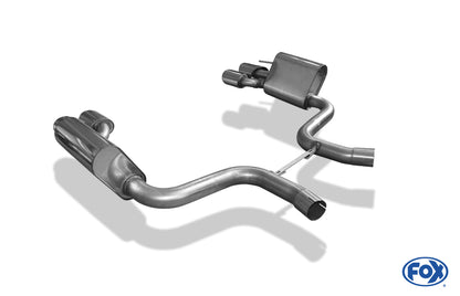 FOX Mercedes SL55 R230 Endschalldämpfer rechts/links - 2x115x85 Typ 32 rechts/links