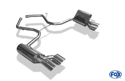 FOX Mercedes SL Typ 230 - Super Sound! Endschalldämpfer rechts/links - 2x115x85 Typ 32 rechts/links