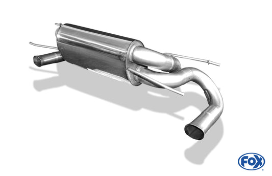 FOX Mercedes SLS - C197 Endschalldämpfer quer Ausgang rechts/links Ø70mm - Endrohre nicht sichtbar