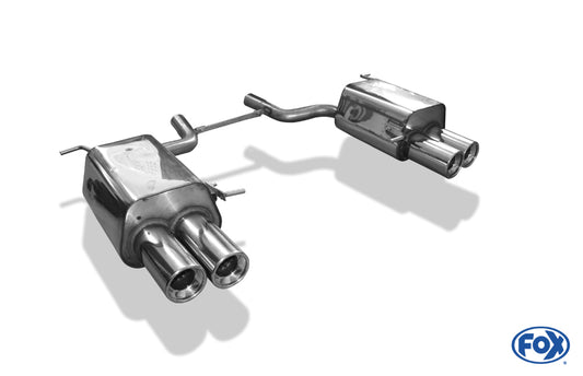 FOX Mercedes SLK Typ 171 - 4/6 Zylinder Endschalldämpfer rechts/links - 2x90 Typ 13 rechts/links