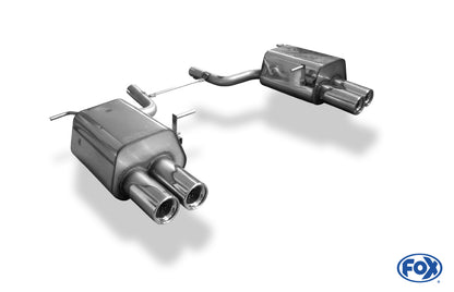 FOX Mercedes SLK Typ 172 Endschalldämpfer rechts/links - 2x90 Typ 13 rechts/links