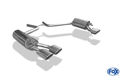 FOX Mercedes CLS Typ C219 Endschalldämpfer rechts/links - 2x115x85 Typ 32 rechts/links