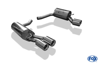 FOX Mercedes CLS W218 Endschalldämpfer rechts/links 63,5mm - 2x90 Typ 13 rechts/links