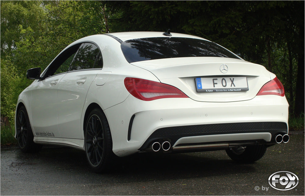 FOX Mercedes CLA - C117/ X117 Frontantrieb Endschalldämpfer quer Ausgang rechts/links - 2x80 Typ 12 rechts/links