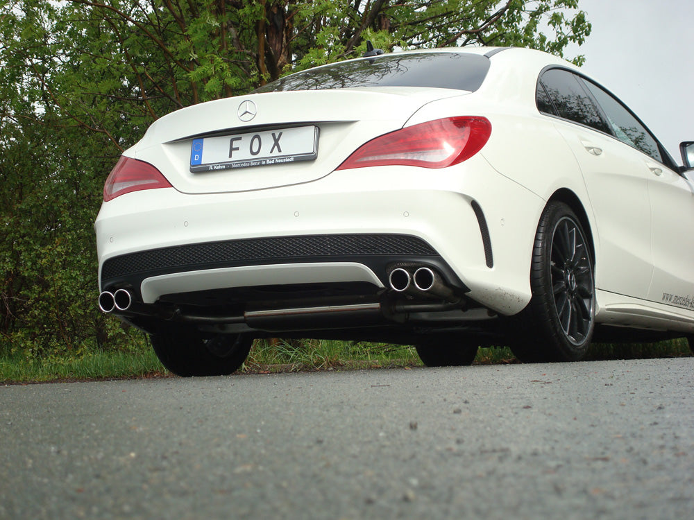FOX Mercedes CLA - C117/ X117 Frontantrieb Endschalldämpfer quer Ausgang rechts/links - 2x80 Typ 12 rechts/links