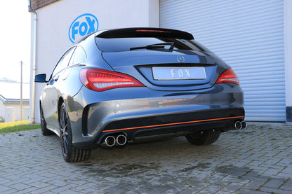 FOX Mercedes CLA - C117/ X117 Frontantrieb Endschalldämpfer quer Ausgang rechts/links - 2x80 Typ 12 rechts/links
