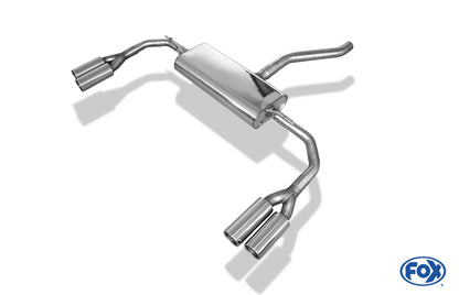 FOX Mercedes CLA - C117/ X117 Frontantrieb Endschalldämpfer quer Ausgang rechts/links - 2x80 Typ 12 rechts/links