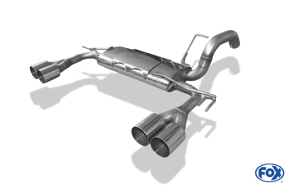 FOX Mitsubishi Colt - Z30/ CZ3/ CZT - 3-türer / Smart Fourfour Endschalldämpfer Ausgang rechts/links - 2x80 Typ 10 rechts/links