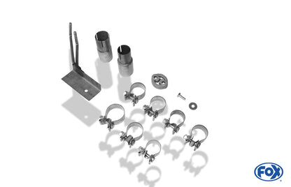 FOX Mitsubishi Colt - Z30/ CZ3/ CZT - 3-türer / Smart Fourfour Endschalldämpfer Ausgang rechts/links - 2x80 Typ 10 rechts/links